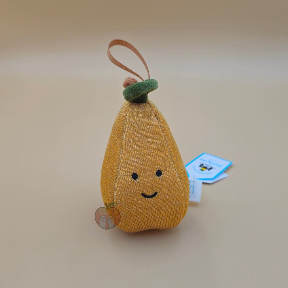 Jellycat Festive Folly Pear - AUTHENTIC - NEW WITH TAGS